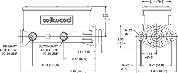 Chevy BelAir 55-58 Front & Rear Wilwood Disc Brake Chrome Booster Conversion Kit gallery