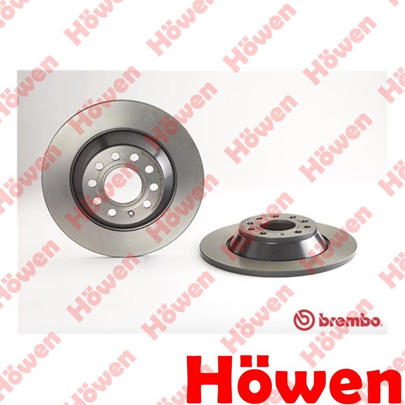 Fits Audi A6 2004-2011 Brake Discs Rear Howen #1 4F0615601E