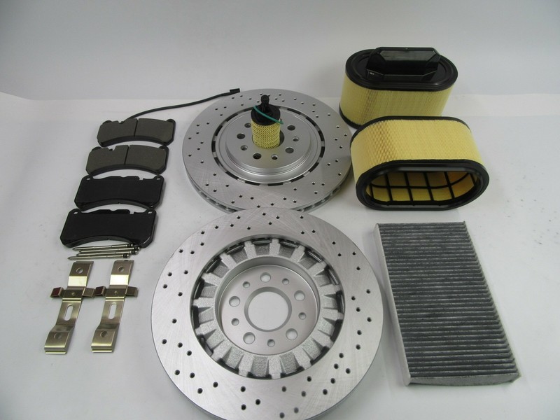 Maserati Ghibli Quattroporte front brake pads rotors air cabin oil filter 531