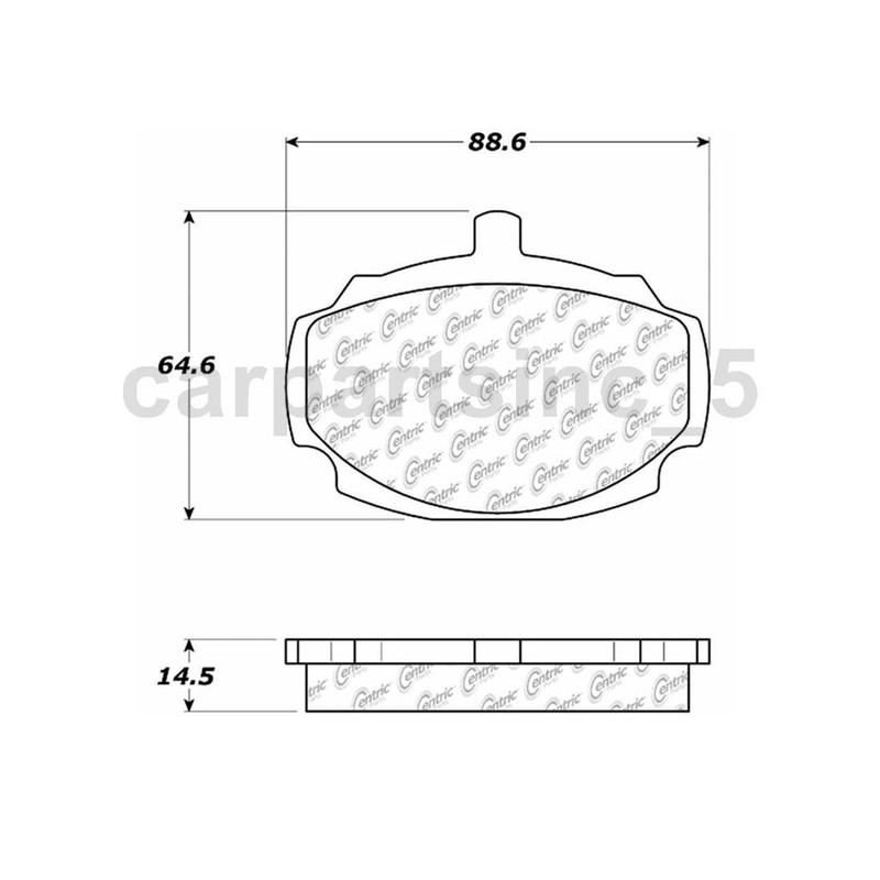 Brake Pad Brake Rotor Front Fits MG MGB gallery