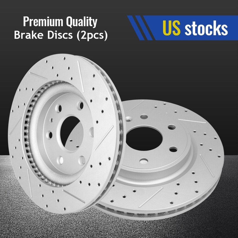 Front Vented Disc Brake Rotors for Chevy Traverse GMC Acadia Limited Enclave