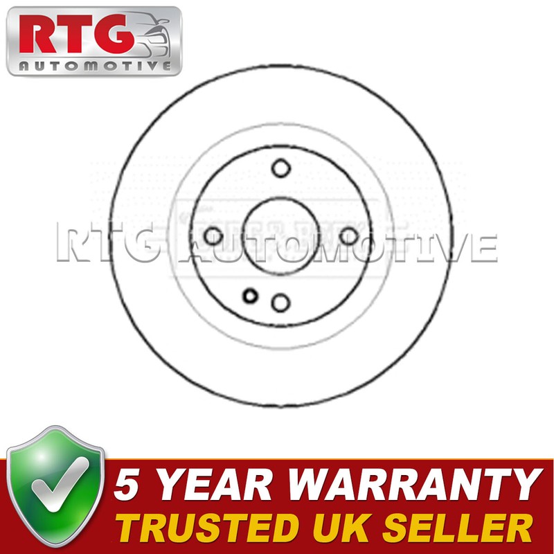 Rear 1x Brake Disc Fits Mazda 323 1998-2004 1.6 1.8 2.0 D B26Y26251