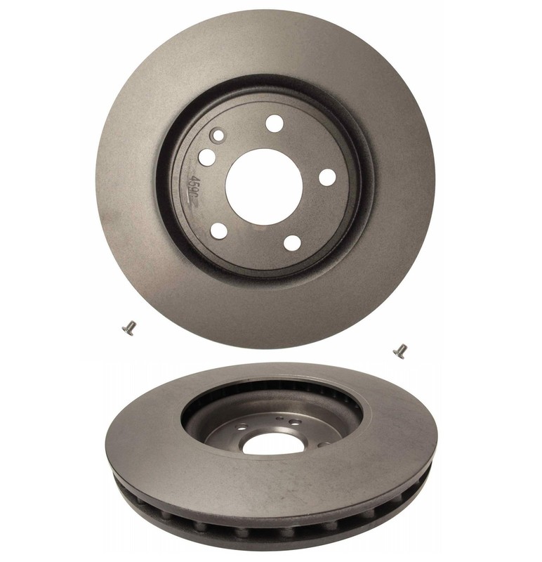 Brembo Pair Set of 2 Front Brake Disc Rotors 320mm Coated For Mercedes C117 X156