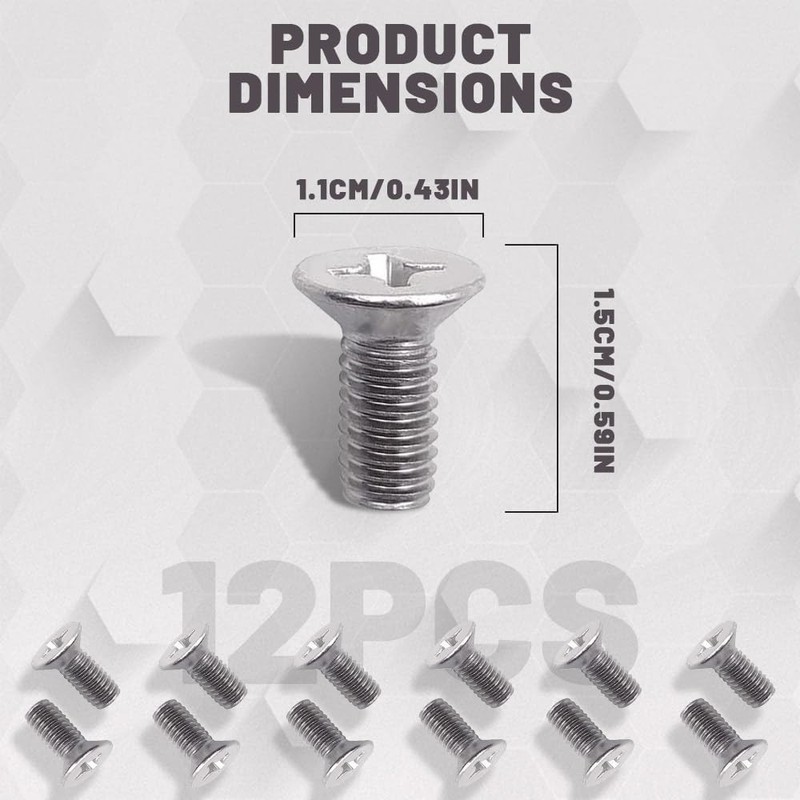 Easy Install 2PCS Stainless Steel Brake Rotor Screws - Rust Resistant Fasteners gallery