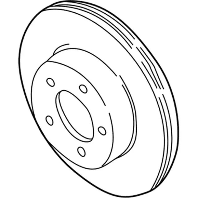 Genuine Ford Disc Brake Rotor YL2Z-1V125-AB