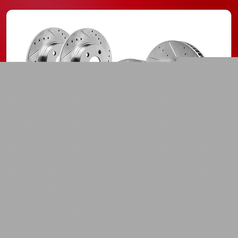 Front+Rear Drill Slot 4 Brake Rotors & 8 Ceramic Pads For Chevy Malibu Cobalt G6