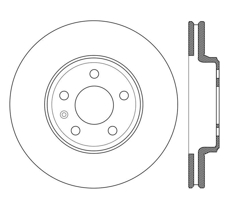 Centric Front Disc Brake Rotor for A5 Sportback, allroad, Polo+More (121.99084) gallery