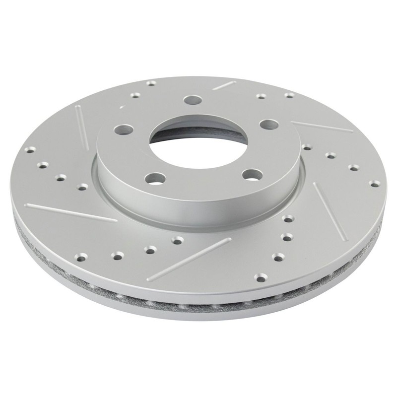 TRQ Brake Performance Rotor Front & Rear Kit of 4 for 04-11 Mazda3 Mazda 3 2.0L gallery