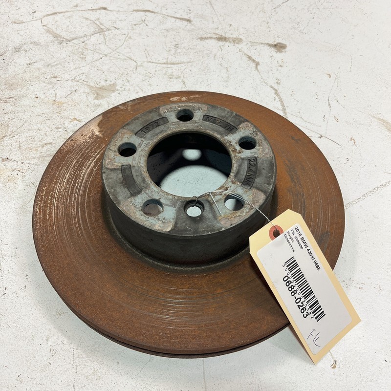 2017 - 2020 BMW 430Xi Front Left Driver Side Disc Brake Rotor 62k Mi OEM gallery