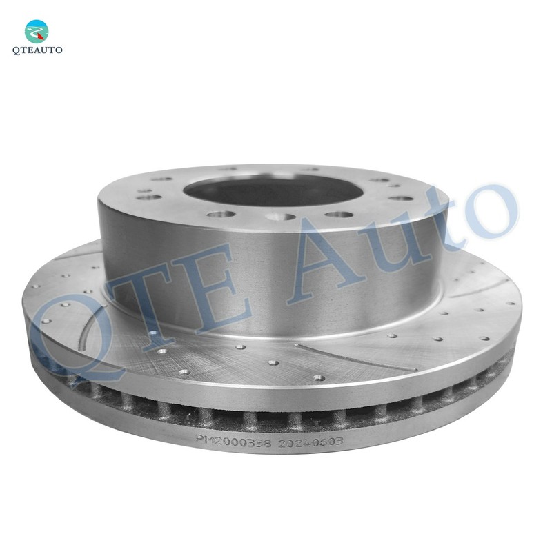 4P F 355mm-R 360mm Drilled Brake Rotors To 2011-2015 Chevrolet Silverado 2500 HD gallery