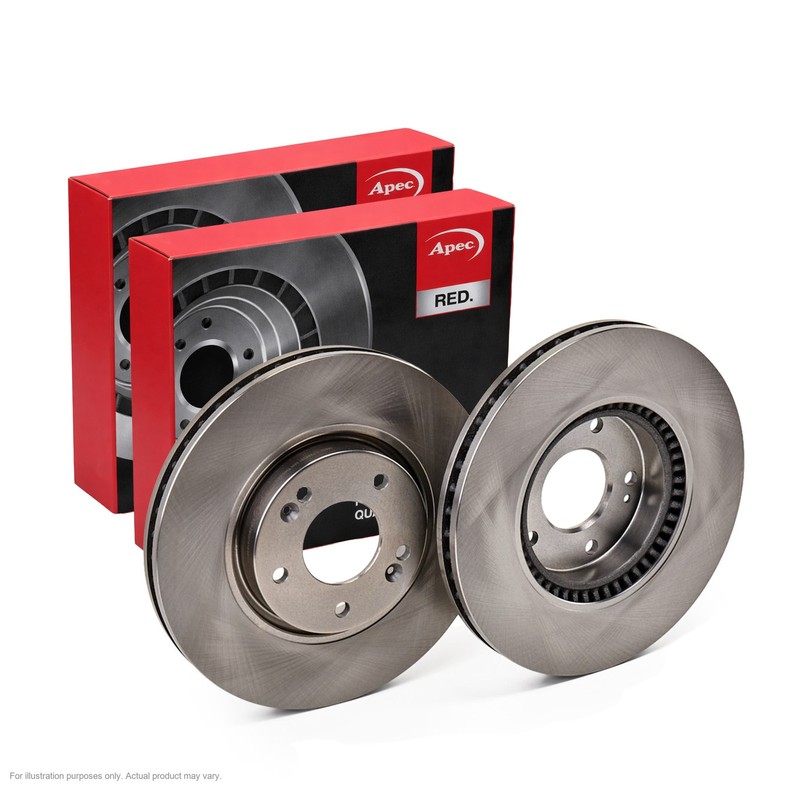 2x APEC Front Brake Discs for HYUNDAI SONATA V 2006-10 300mm Vented DSK2780
