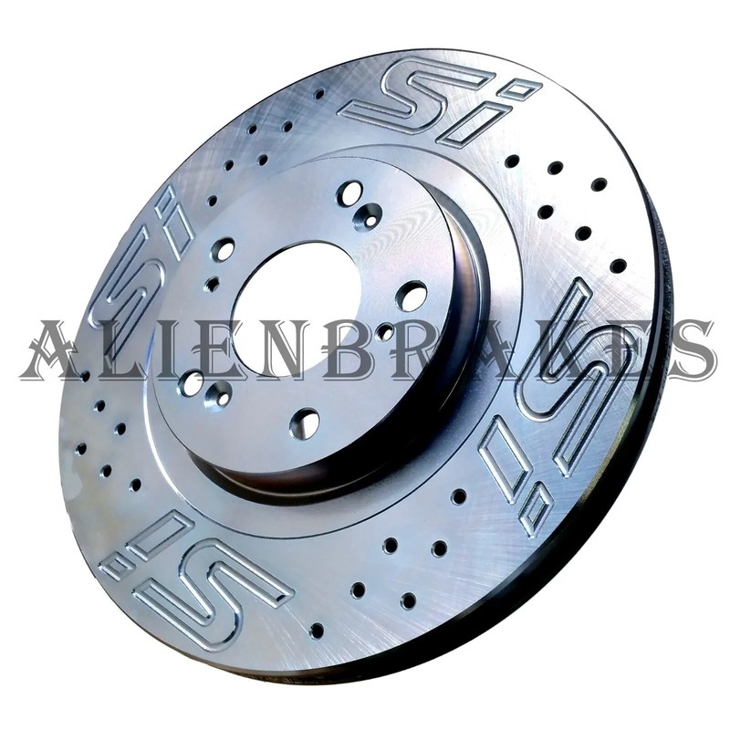 HON100FL Civic Si 17-20 Brake Rotors Custom Logo Si Front Rotors Pair