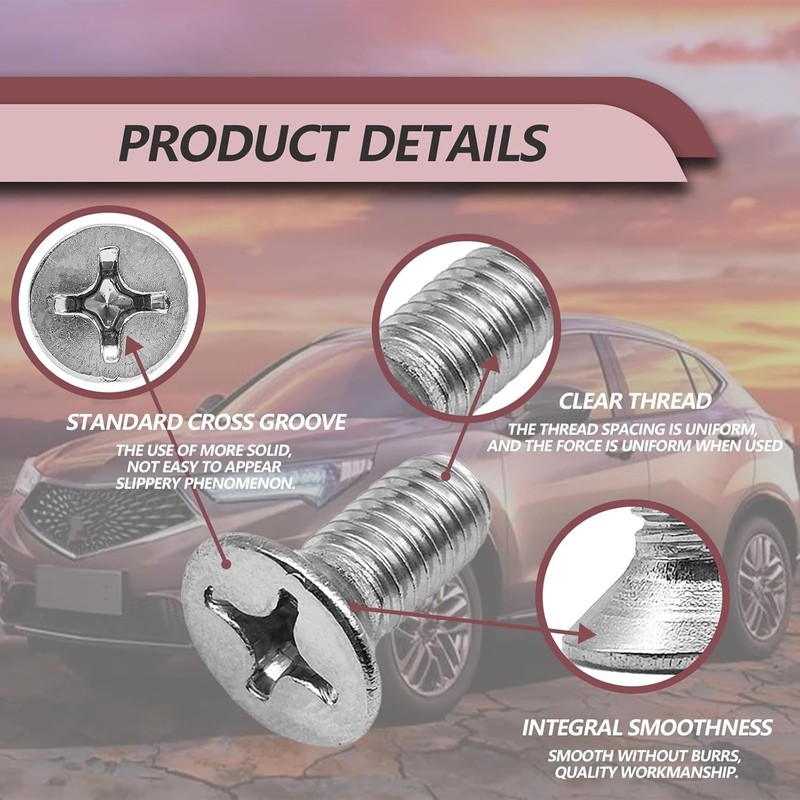 High-Performance Stainless Steel Brake Rotor Screws - Ideal for Car Maintenance gallery