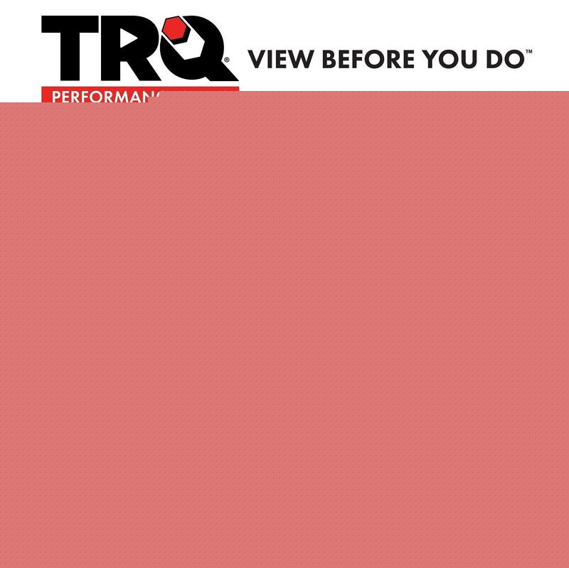 TRQ Rear Performance Drilled Slotted Coated Brake Rotor & Posi Ceramic Pad Kit