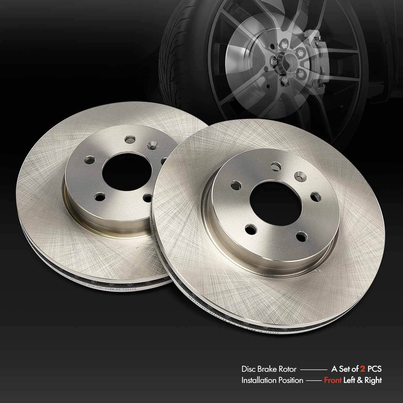 321mm Front Left & Right Side Disc Brake Rotors for Cadillac ATS 2013 2014-2019 gallery