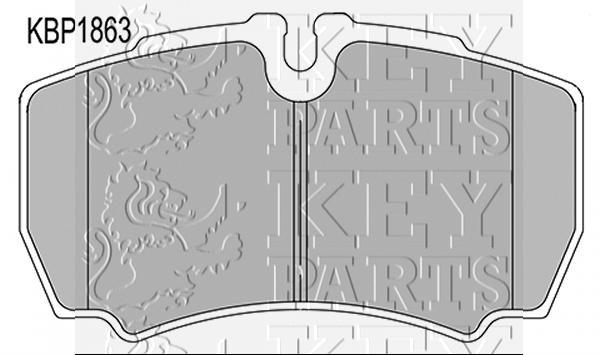 Key Parts Rear Disc Brake Pad Set Pads KBP1863 – GENUINE – 5 YEAR WARRANTY