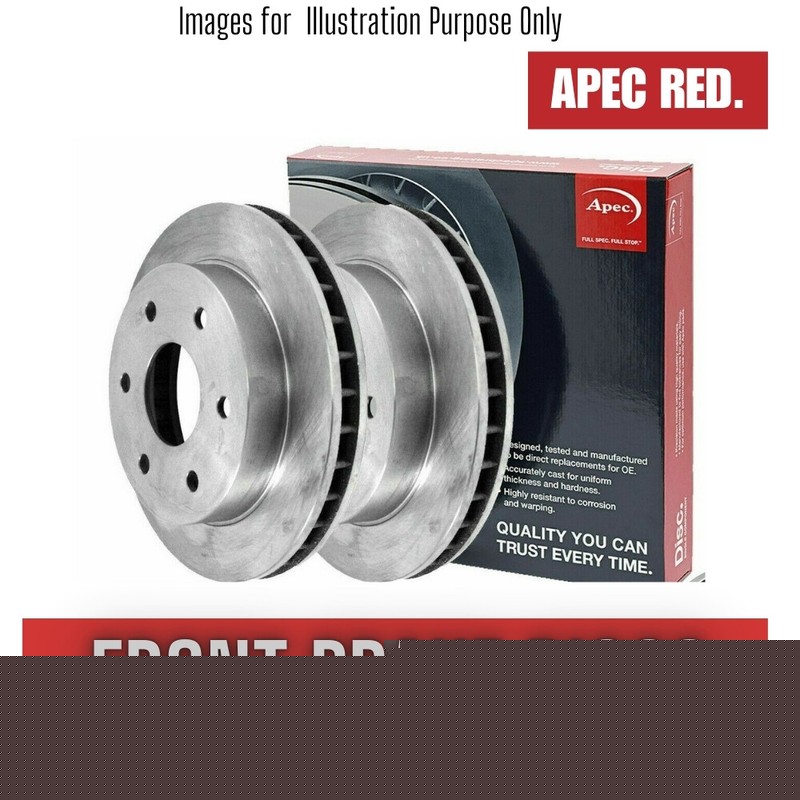 Brake Discs Pair Front FOR BMW E61 286bhp 3.0 535d 07->10 Diesel Apec
