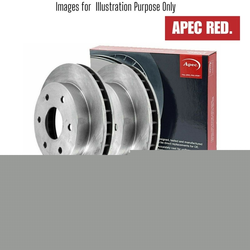 Brake Discs Pair Front FOR FIAT TIPO 1.0 1.4 1.6 15->ON CHOICE2/2 Apec
