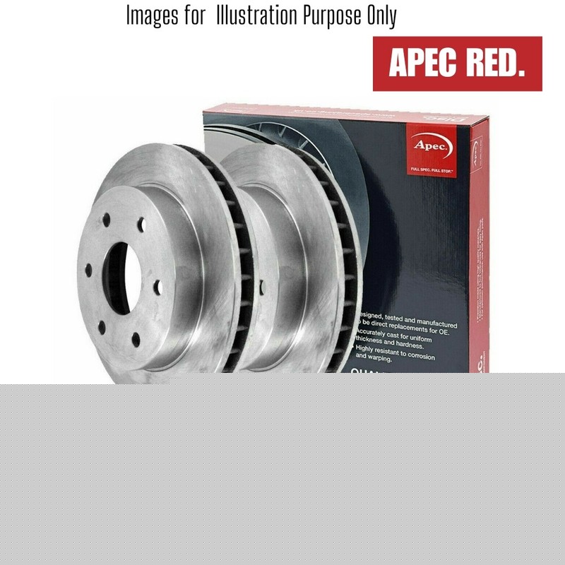 Brake Discs Pair Front FOR MAZDA 121 JA 1.25 1.3 1.8 96->03 Diesel Petrol Apec