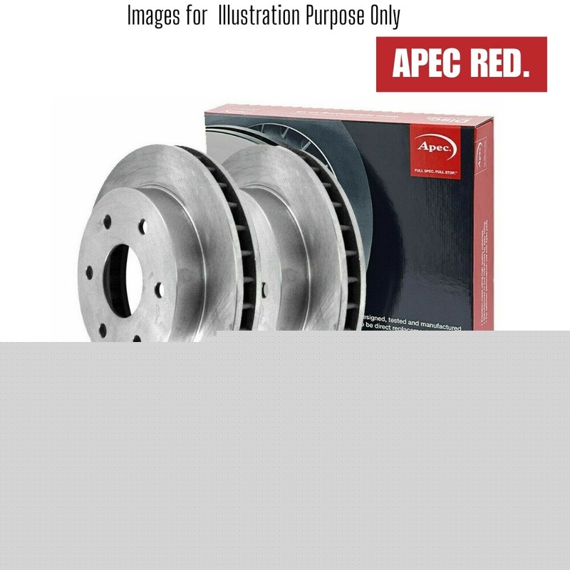 Brake Discs Pair Front FOR VOLVO V90 235bhp 2.0 16->ON Diesel Hybrid Apec