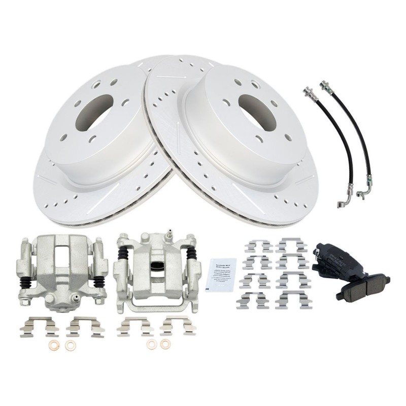 TRQ Performance Brake Pad & Rotor Kit Ceramic Fits INFINITI Nissan gallery