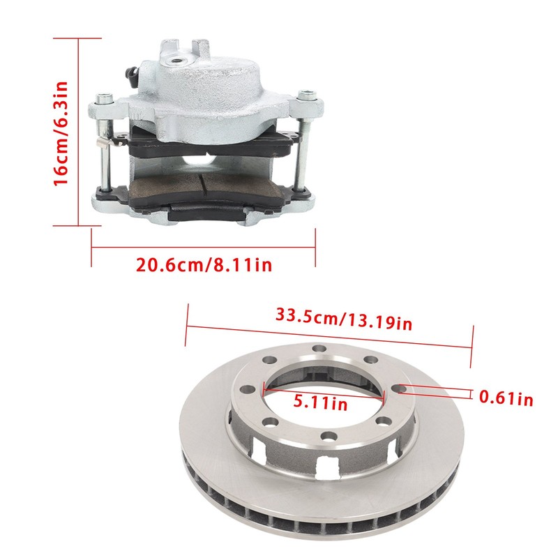 14 Bolt Complete Disc Brake Conversion Kit 10.5 SRW For GM 1973-1988 Disk Brakes gallery