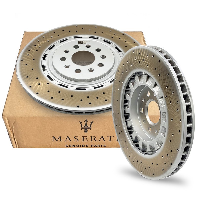 2pcs Brand New Front Brake Disc Dimpled Rotors For 2017-2022 Maserati Levante S gallery