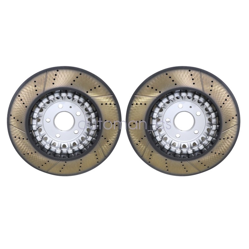 2×Front 375mm Vented Brake Disc Rotors Performance Set For A6 A8 Q Q7 Q8 17-21 gallery