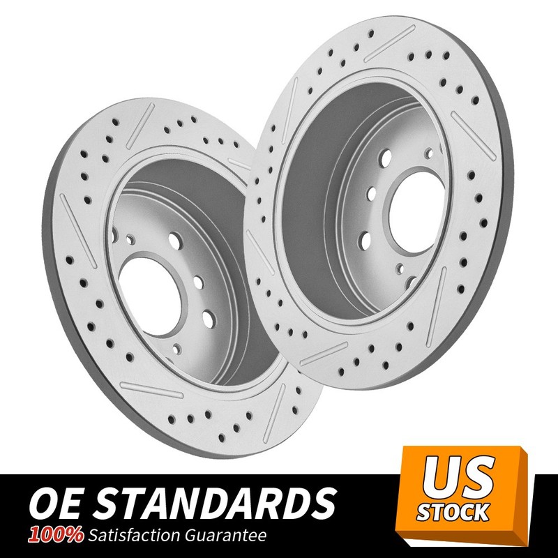 269mm Rear Drilled Disc Brake Rotors for Toyota Avalon Camry Solara Lexus ES330