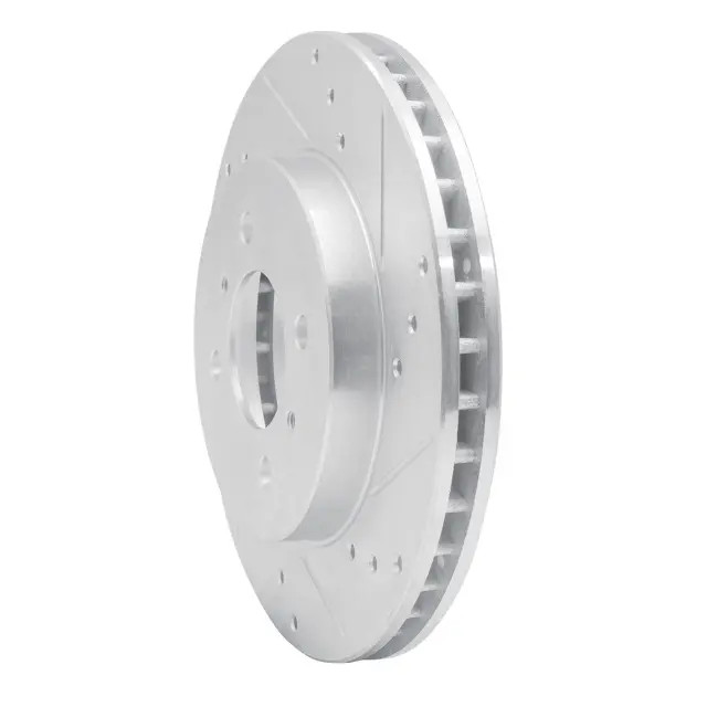 Genuine DFC Brake Rotor - Drilled and Slotted - Silver 631-72033R gallery