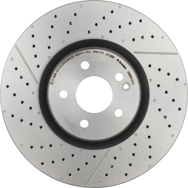 Disc Brake Rotor Front 09.B913.11-AA Fits 2014-2017 Mercedes CLA45 AMG