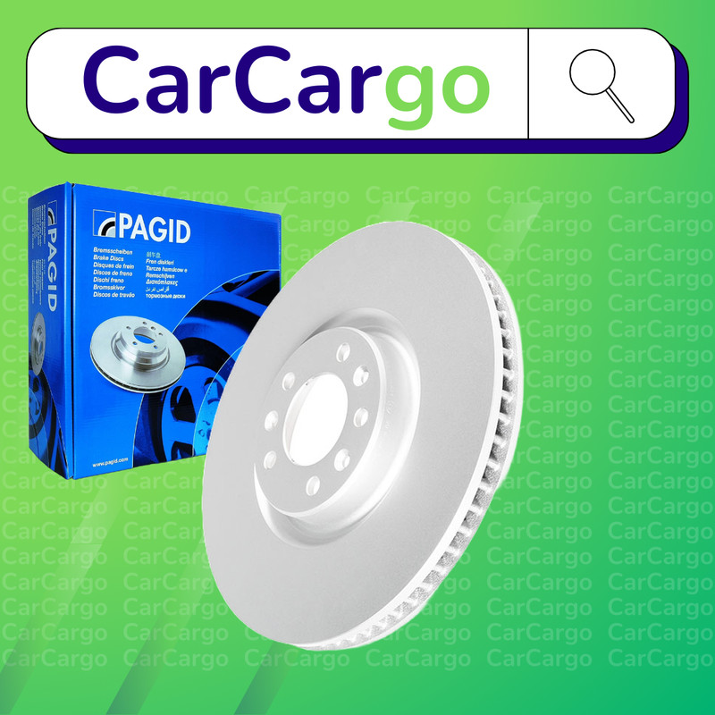 Pagid Vented Front Brake Discs Pair Citroën C5 X PureTech 130 2021-2024 330 mm