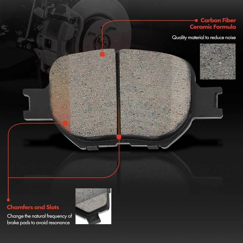 Front Drilled Rotor & Ceramic Brake Pad for Toyota Celica 2000-2005 tC 2005-2010 gallery