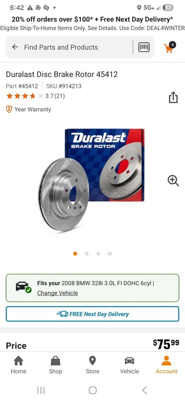 Front and Rear Rotors for BMW 3 Series. New In Box Never Used