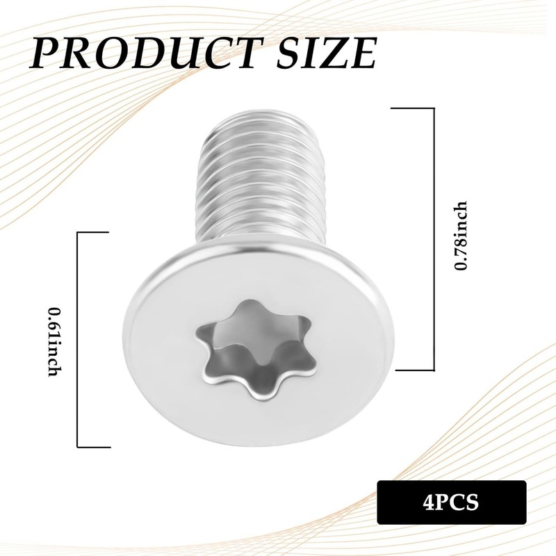 4PCS Brake Rotor Screw Replacement Oem#11609271,Stainless Steel Brake Parts Comp gallery