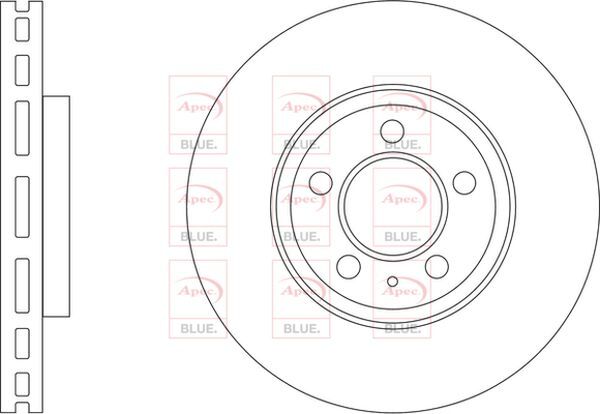 Brake Discs Pair Front FOR AUDI A1 GB 1.0 1.5 18->ON CHOICE1/2 Petrol Blue gallery