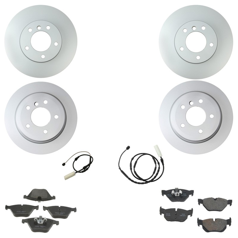 Hella Front Rear Rotors Low-Met Disc Brake Pad Kit For BMW E84 X1 N20B20A 13-15
