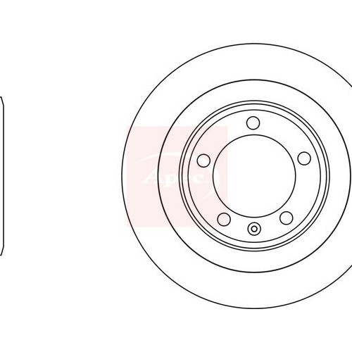 For AUDI A7 Sportback 4GA 2010 to 2019 BRAKE DISC (REAR) (SINGLE) DSK3102