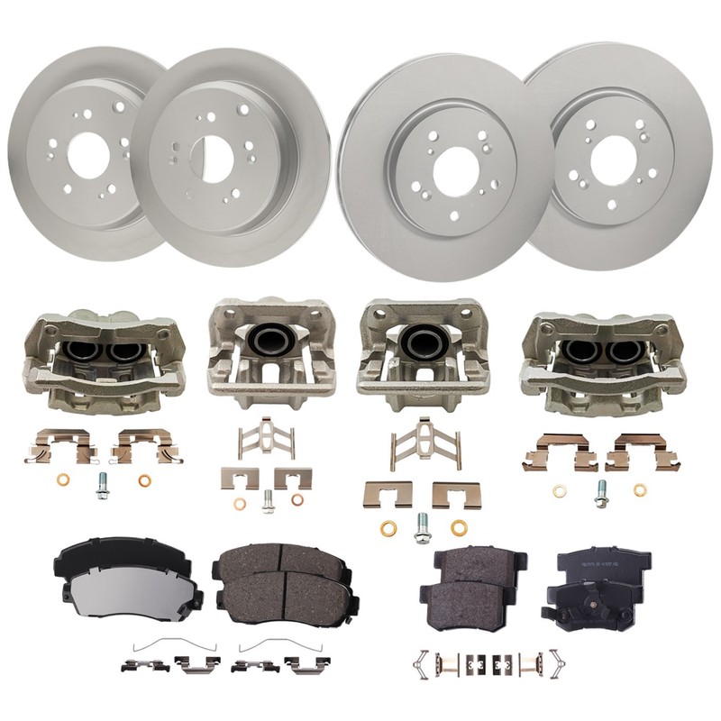 4-Wheel Set Brake Kit With Calipers Front & Rear for Honda CR-V 2012, 2015-2016