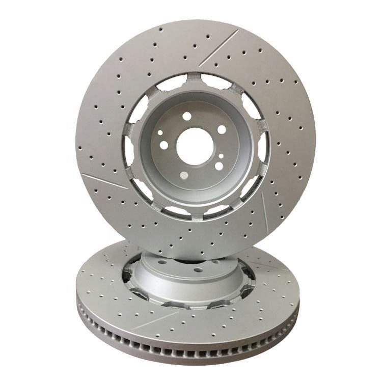 2X Front Brake Rotors A2224212612 Fit Mercedes W222 S450 S63 S65 AMG 2014-2020 gallery