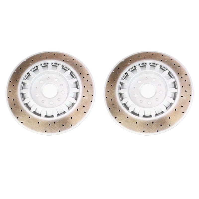 For 2014-2021 Maserati Ghibli Quattroporte Front Brake Rotors set of 2 670030935 gallery
