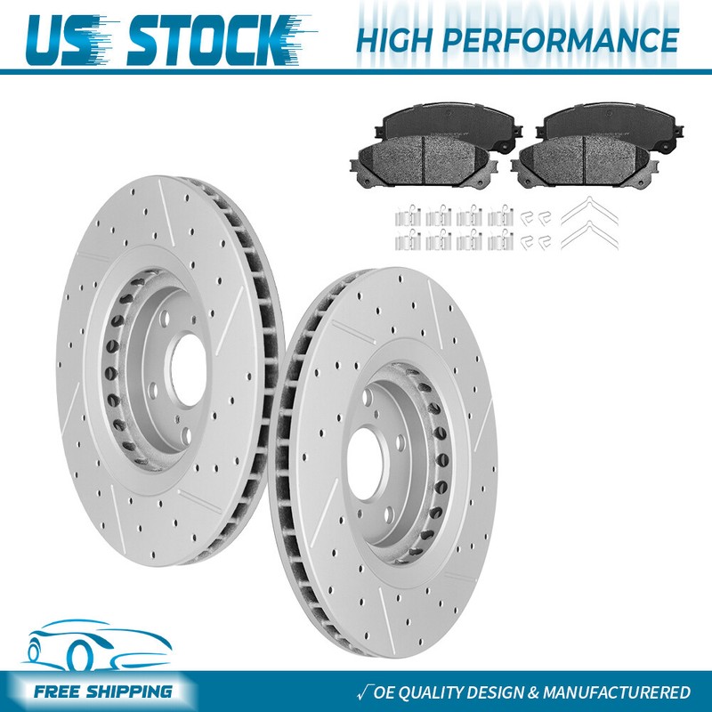 Front Rotors Brake Pads For 2008-2020 Toyota Highlander Sienna Lexus NX300 RX350