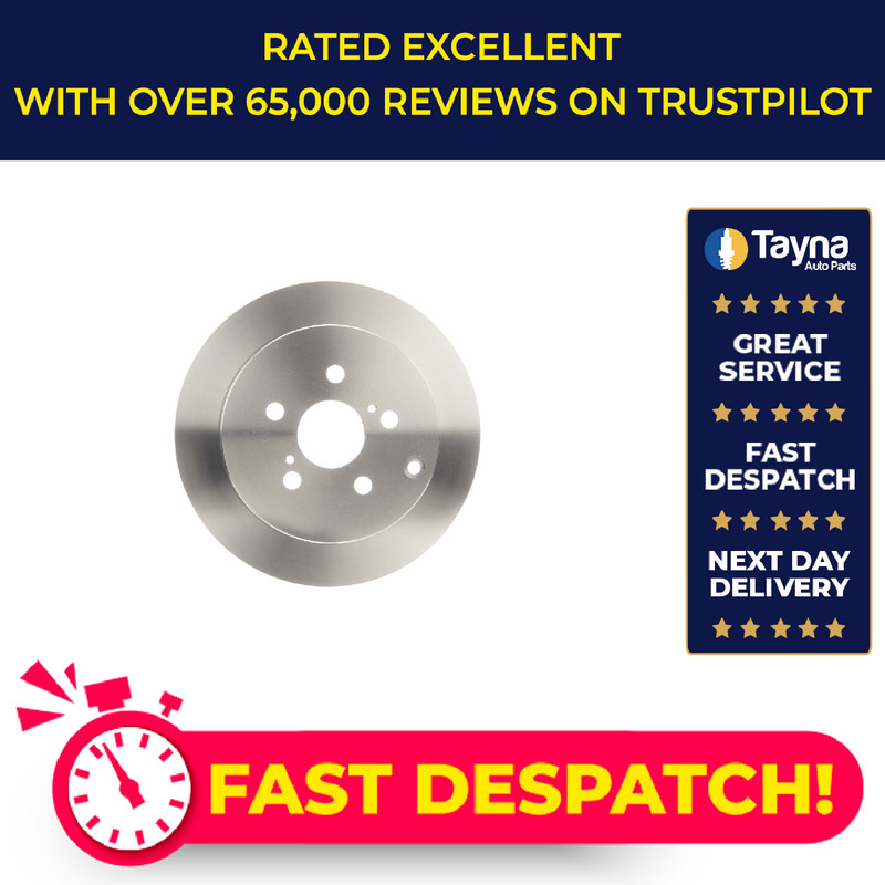 2x Brake Discs Pair Solid fits TOYOTA VISTA V5 2.0 Rear 98 to 03 269mm Set Bosch