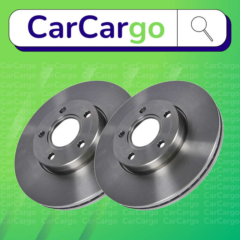 Premium Vented Front Brake Discs Pair For Volvo S40 1.8 2004-2010 278 mm