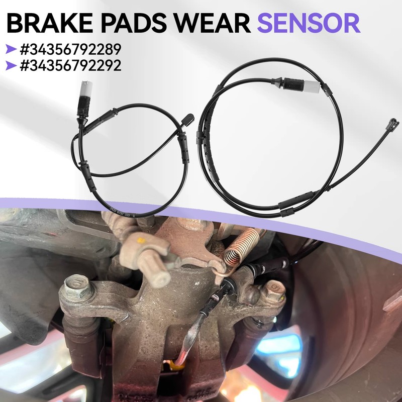 Pair Front 34356792289+Rear 34356792292 Brake Pad Wear Sensor Kit For BMW 328i