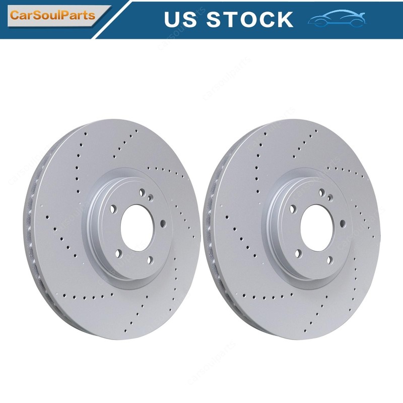 2X Front Brake Discs Rotors Fit For Mercedes G63 AMG 2019 2020-2023 4634210500