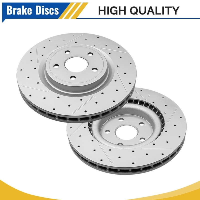 14.96 in(380mm) Front Drilled Brake Rotors for Dodge Durango Jeep Grand Cherokee