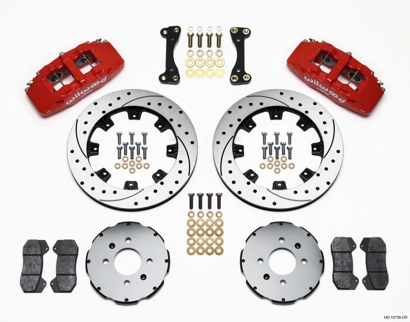 Wilwood Brakes 140 10736 Dr Dp6 Front Kit 12 19In Drilled