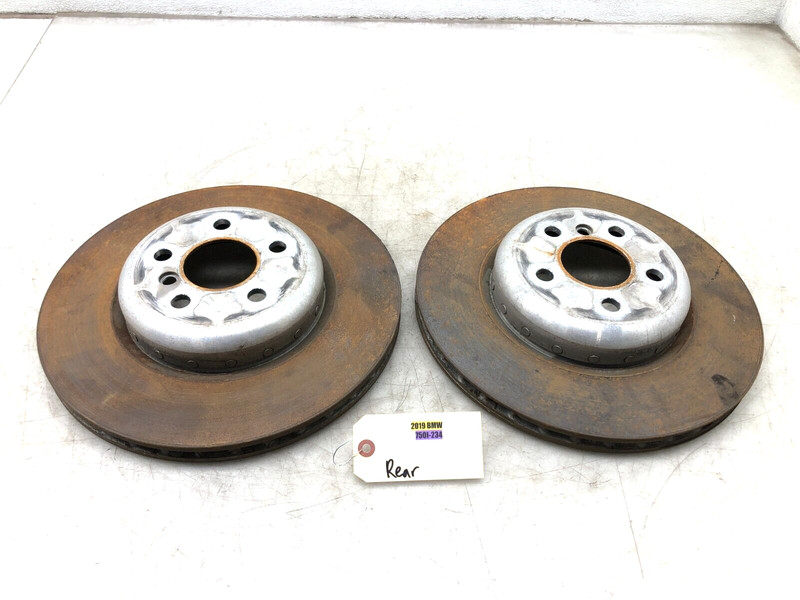 2016-2019 BMW 750i G12 XDRIVE LEFT RIGHT REAR BRAKE DISC ROTOR OEM 31K.