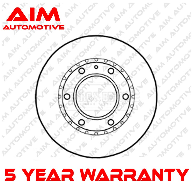 1x Brake Disc Front Aim Fits Ford Ranger 2002-2011 Mazda B-Series 2002-2006